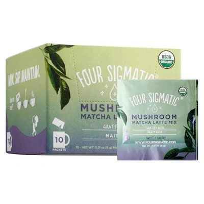 Shop Four Sigmatic Mushroom Matcha Latte Mix With Maitake 10 Packets X 0.21 oz/ 6 G