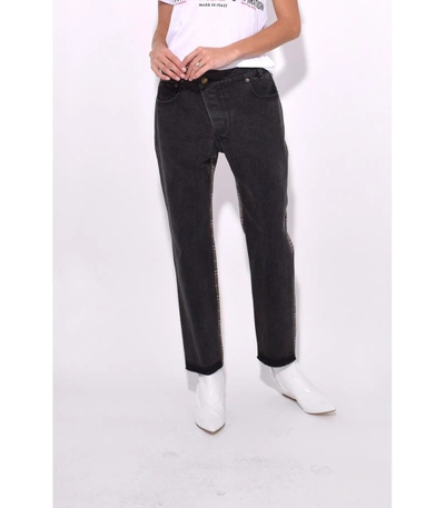 Shop Monse Black Half & Half Jeans