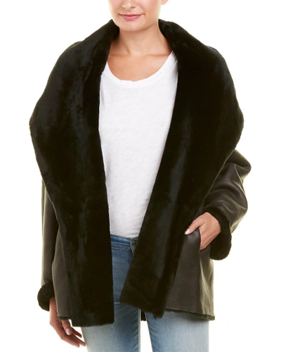 Vince shawl collar sale reversible shearling coat