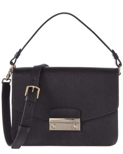 Leeds Spectaculair Teken een foto Furla Julia Small Leather Shoulder Bag In Black | ModeSens