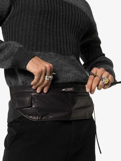Shop Rick Owens Money Belt Bag In Black