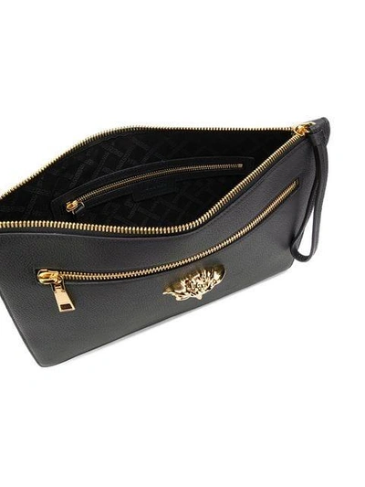 Shop Versace Collection Medusa Clutch - Black