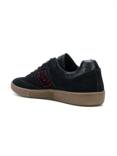 Shop Damir Doma X Lotto Rounded Toe Lace-up Sneakers In Black