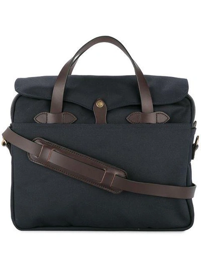 Shop Filson Rectangular Holdall Bag In Blue