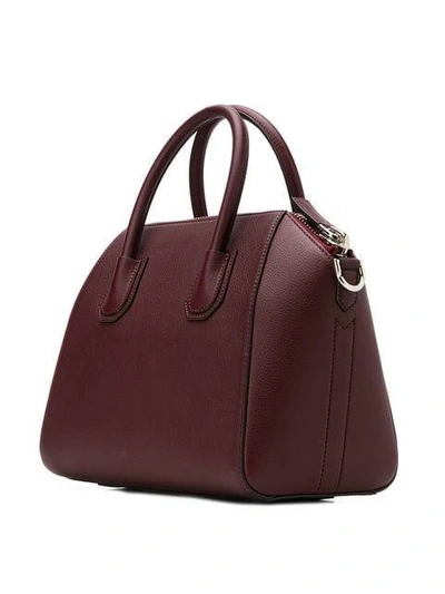 Shop Givenchy Small Antigona Tote Bag - Red