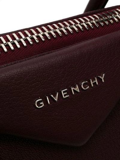 Shop Givenchy Small Antigona Tote Bag - Red