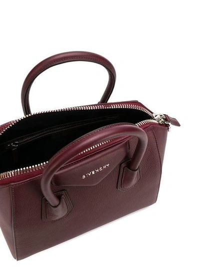 Shop Givenchy Small Antigona Tote Bag - Red