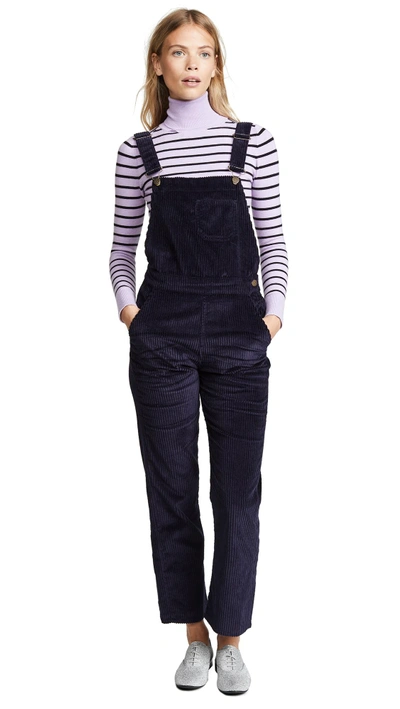 Shop M.i.h. Jeans Korine Corduroy Dungarees In Navy
