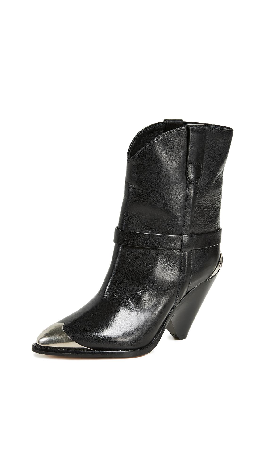 isabel marant lamsy leather ankle boots