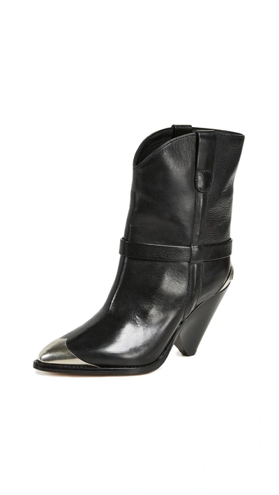 Shop Isabel Marant Lamsy Boots In Black