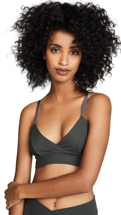 Shop Live The Process V Bra In Pirate Black