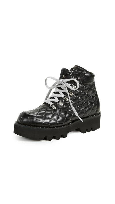 Shop Montelliana Bluma Hiker Boots In Black