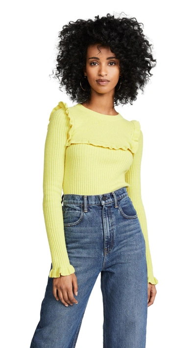 See by clearance chloe ruffle sweater