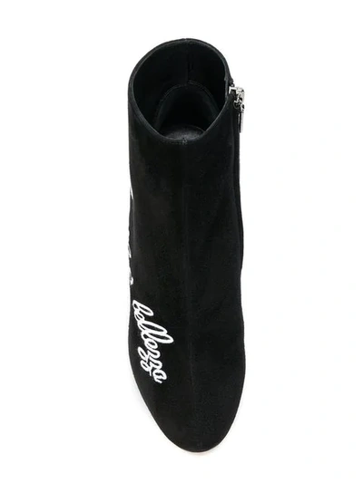 Shop Dolce & Gabbana L'amore Ankle Boots - Black