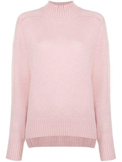 Shop Allude Turtle Neck Jumper - Pink