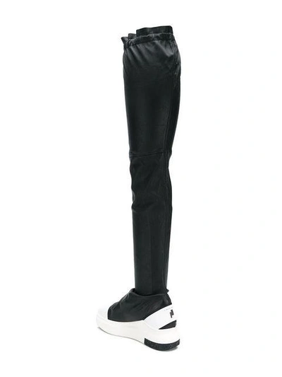 Shop Cinzia Araia Thigh Boots In Black