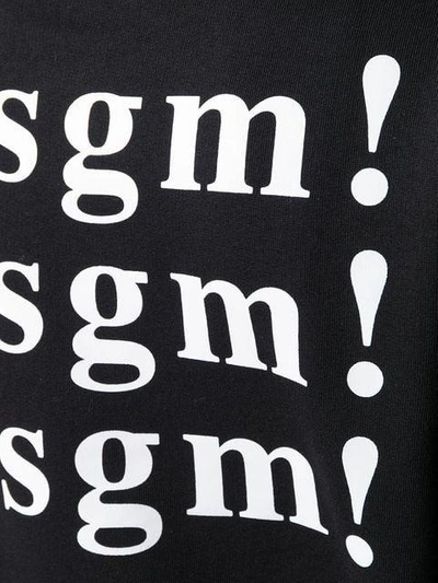 Shop Msgm Logo Print Sweatshirt - Black