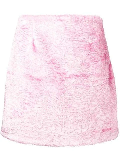 Shop Vivetta Kollwitz Textured Skirt - Pink