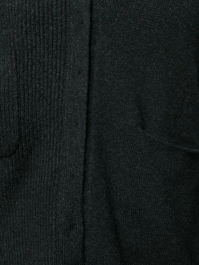 Shop Boboutic Asymmetric Paneled Cardigan - Grey