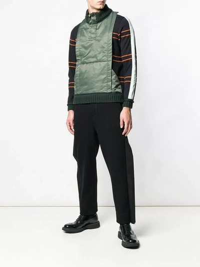 Shop Craig Green Shell-panelled Sweater In Green