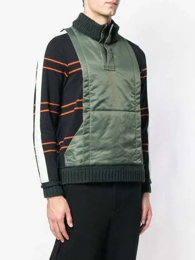 Shop Craig Green Shell-panelled Sweater In Green