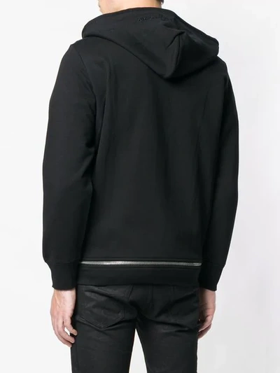 Shop Diesel Zipped Hooded Jacket - Black