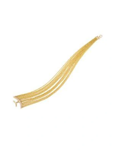 Shop Celara 14k Yellow Gold & Diamond Statement Bracelet