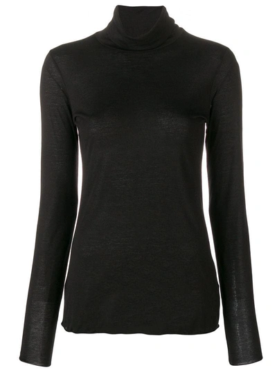 Shop Roberto Collina Perfectly Fitted Sweater - Black