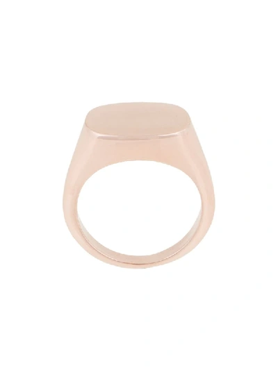 Shop Jil Sander Oval Ring - Metallic