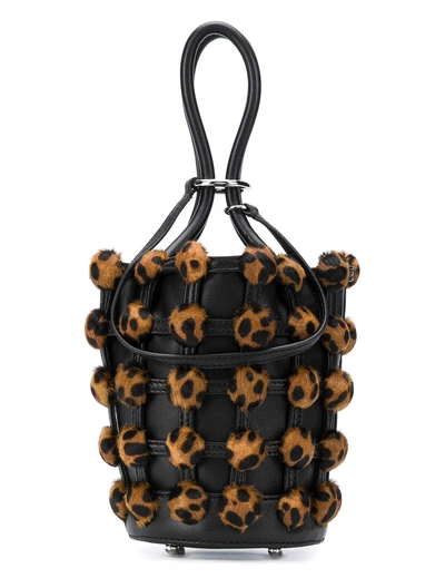 Shop Alexander Wang Roxy Cage Bucket Bag In Multi