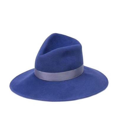 Shop Gigi Burris Millinery Blue Pinched Crown Hat