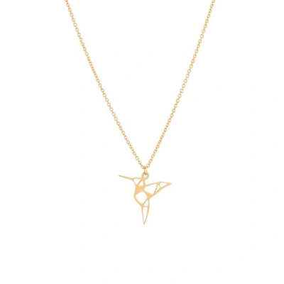 Shop Feather+stone Gold Hummingbird Necklace