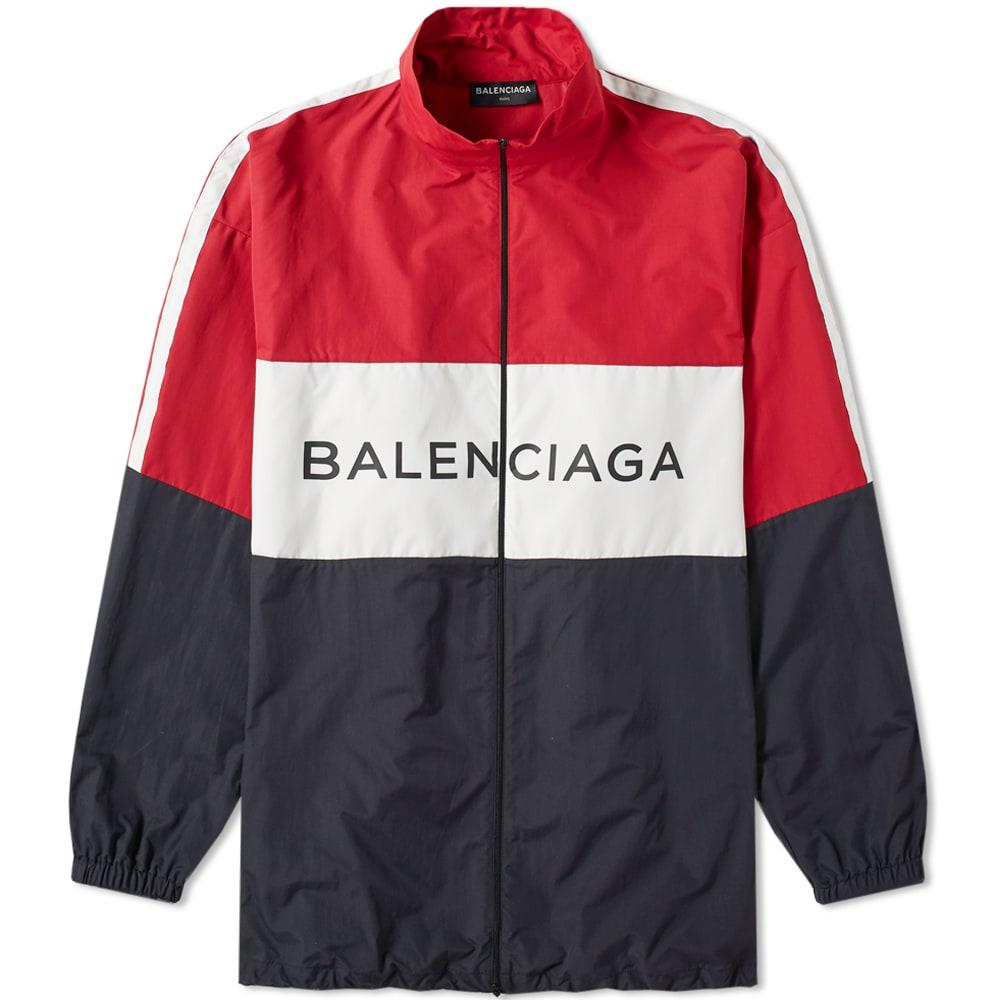 balenciaga windbreaker red
