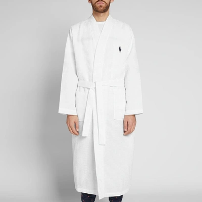 Shop Polo Ralph Lauren Kimono Robe In White