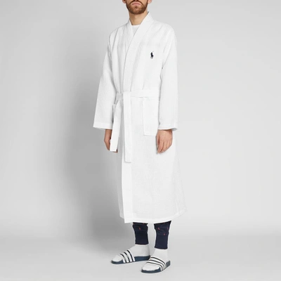 Shop Polo Ralph Lauren Kimono Robe In White