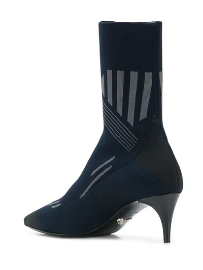 Shop Prada Pointed Sock Boots In F0kxh