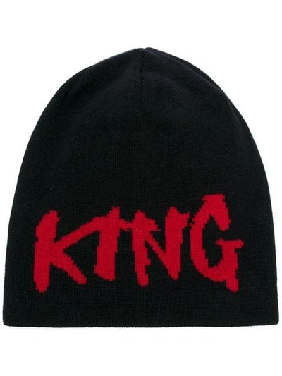 Shop Dolce & Gabbana King Beanie Hat - Black