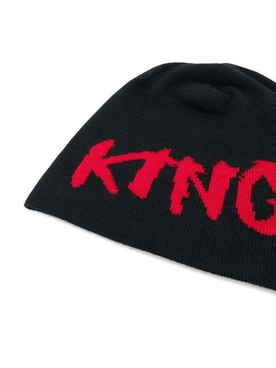 Shop Dolce & Gabbana King Beanie Hat - Black