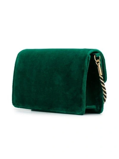Shop Gucci Square G Shoulder Bag In 3174 Green