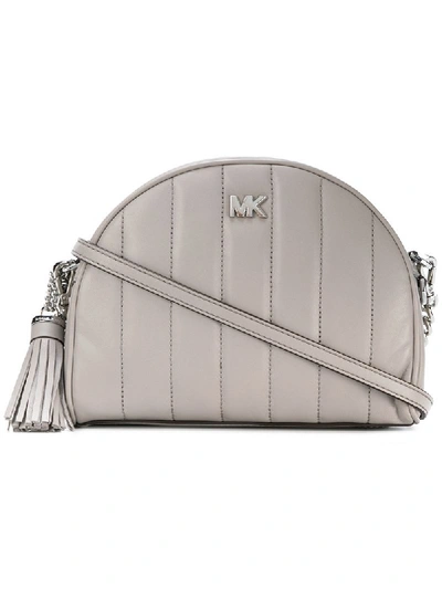 Shop Michael Michael Kors Quilted Crossbody Bag - Grey