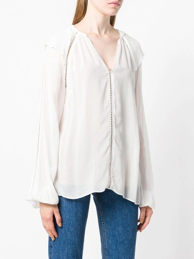 Shop Pinko Lapis Blouse In White