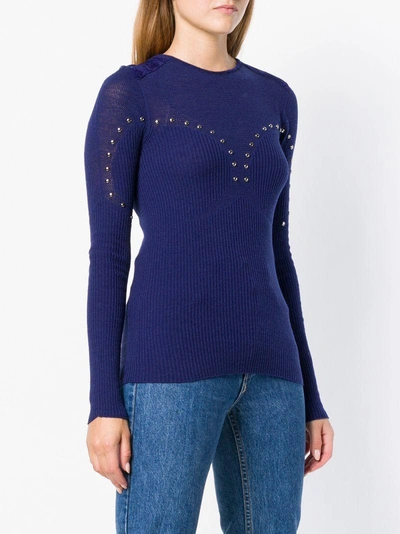 Shop Pinko Beloperone Sweater In Blue