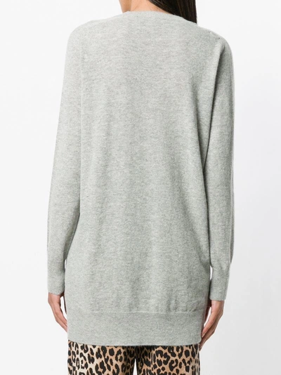 Shop Pinko Caprifoglio Sweater In Grey