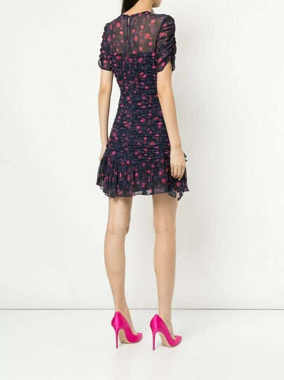 TANYA TAYLOR FLORAL PRINT DRESS - 蓝色