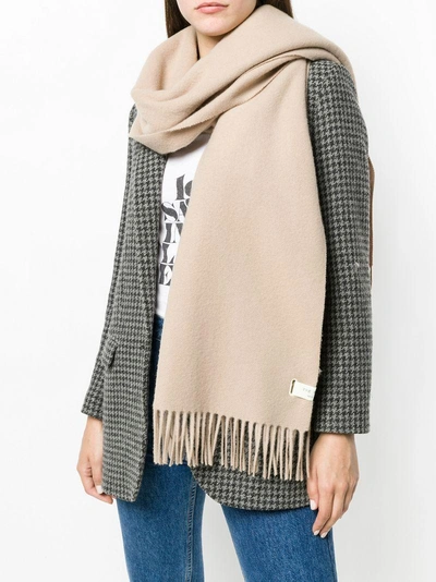 Shop Rag & Bone Fringed Scarf In Neutrals