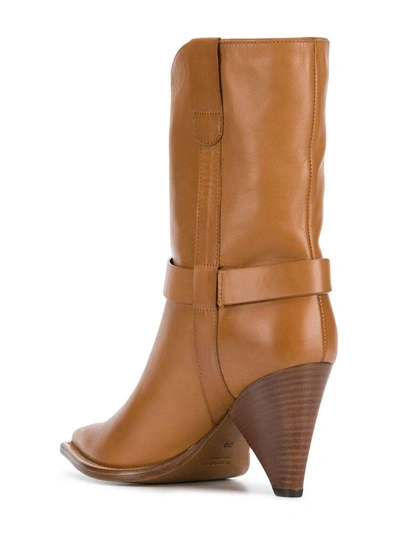 Shop Aldo Castagna Pointed Ankle Boots - Brown