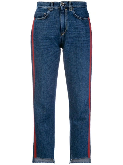 Shop Pinko Minou High Rise Jeans In Blue