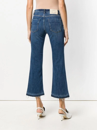 Shop Pinko Margot Cropped Jeans In Blue