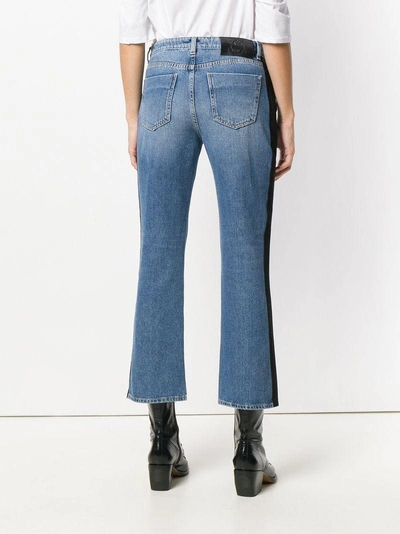 Shop Pinko Pollon Cropped Jeans In Blue