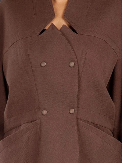 Shop Mugler Thierry  Vintage Pocket Suit - Brown